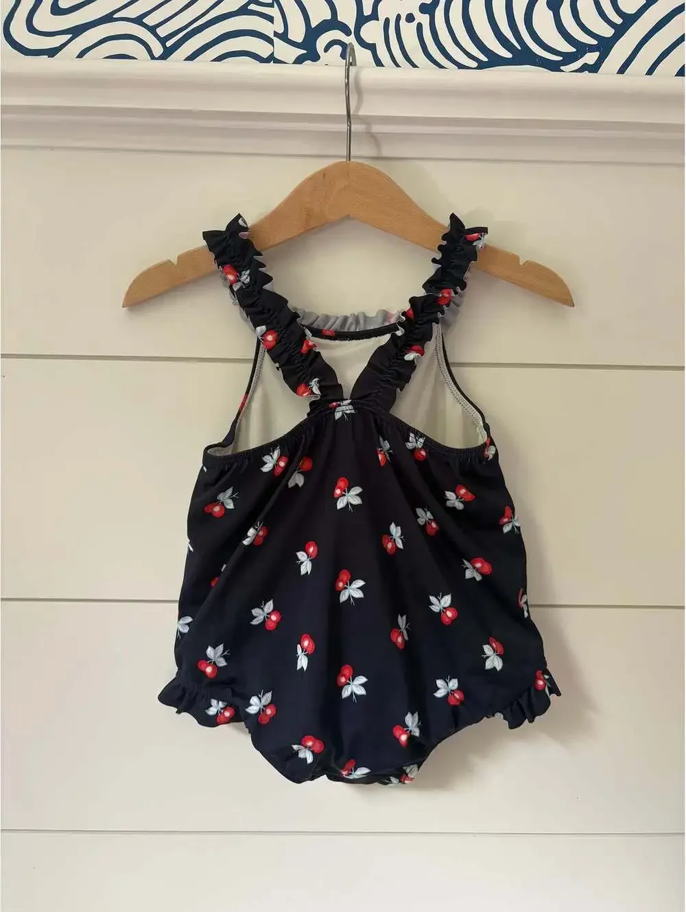 janie & jack cherry swimsuit - 18-24 months